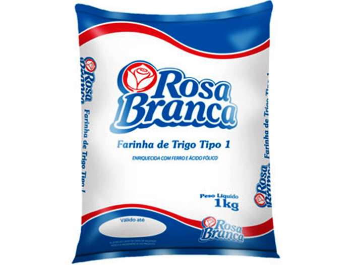 FARINHA DE TRIGO ROSA BRANCA S/FERMENTO 1KG