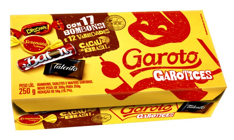 GAROTO CAIXA BOMBONS SORTIDOS 250G BR