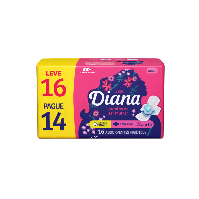 ABSORVENTE DIANA C/ABAS C/16 PG14