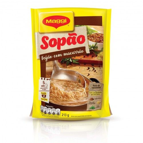 SOPAO MAGGI FEIJAO C/ MACARRAO