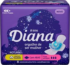 ABSORVENTE DIANA NOTURNO C/ABAS C/8