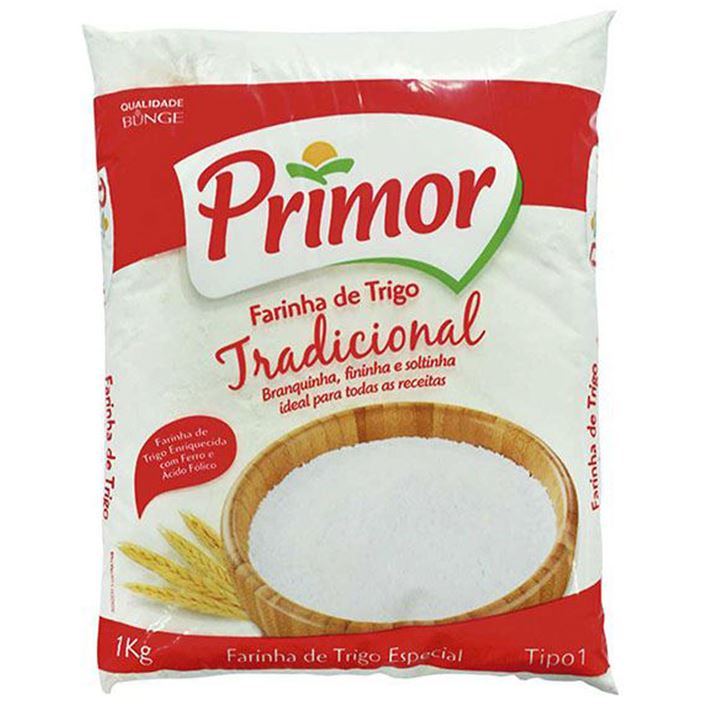 FARINHA DE TRIGO PRIMOR S/FERMENTO 1KG