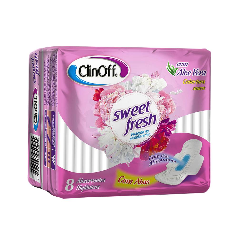 ABSORVENTE CLIN OFF SWEET FRESH C/ABAS L8P7